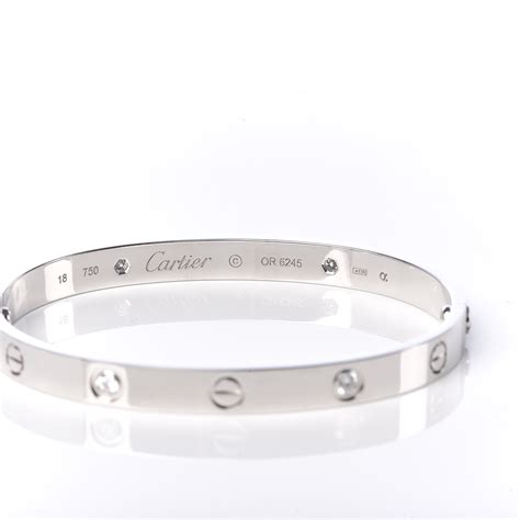 cartier white gold diamond necklace price|cartier 750 bracelet with diamonds.